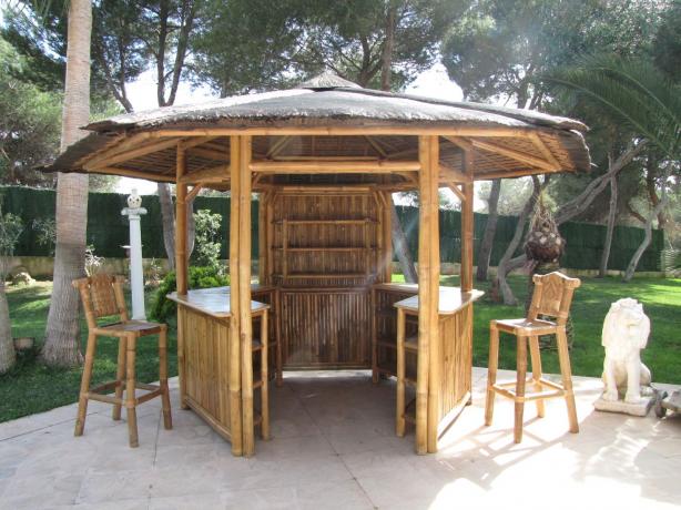 Bambus Pavillon & Bambusbar für Garten & Terrasse - Tahas®